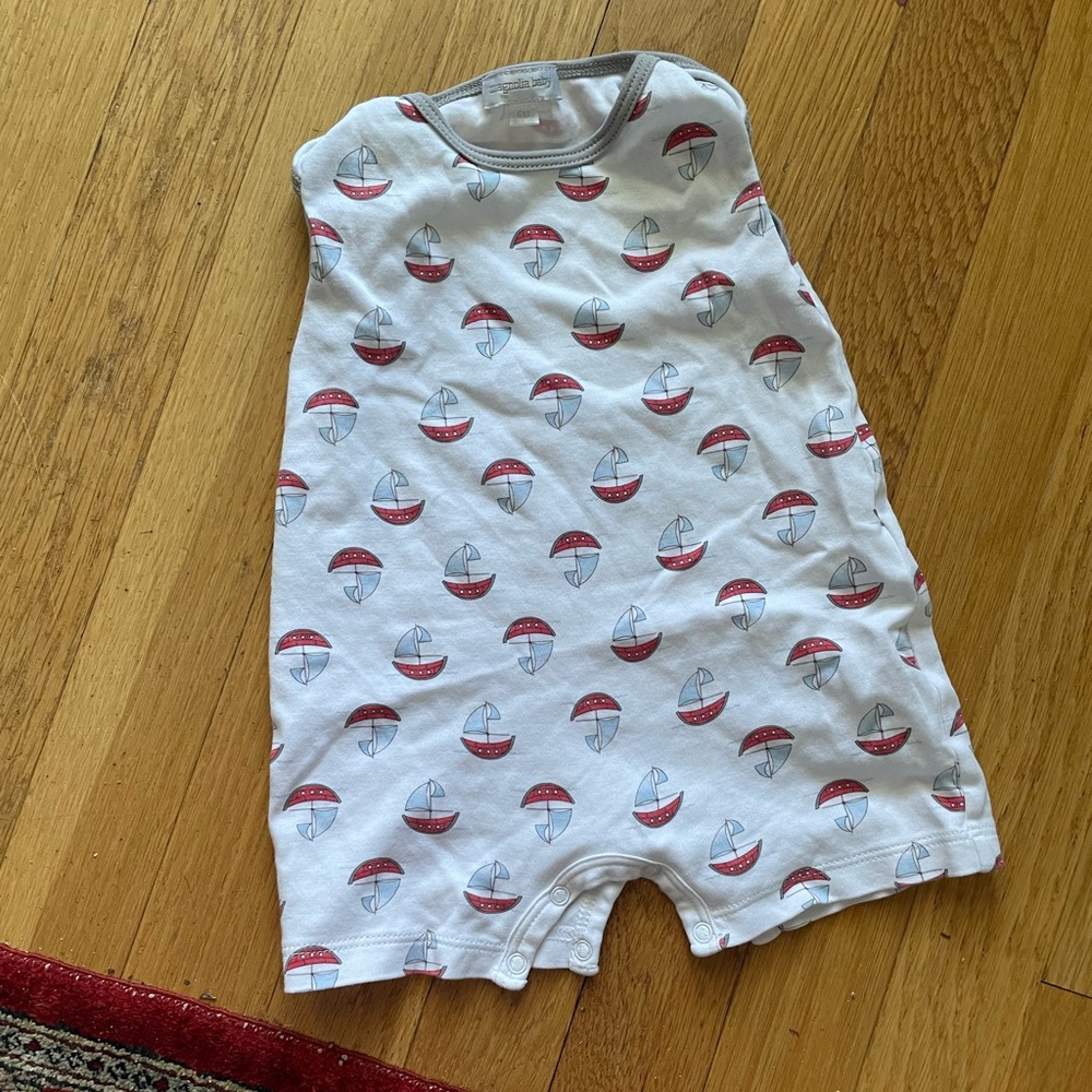 The cuuuuutest sailboat tank onesie!